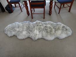 Double sheepskin rug is made with australian merino sheepskin. Longfeng Genuine Sheepskin Rug White Gray Double Pelt Natural Fur Sheepskin Rug Pad For Bedroom Living Room Double 2ft X 6ft White Gray Buy Online In Dominica At Dominica Desertcart Com Productid 43330896