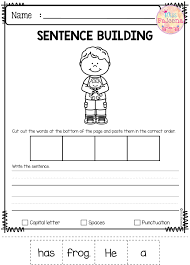 March Sentence Building Has 30 Pages Of Sentence Building Worksheets This Product Will Tea Kindergarten Writing Sentence Building Writing Sentences Worksheets