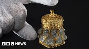 Mystery bishop's name found on Viking-age hoard jar