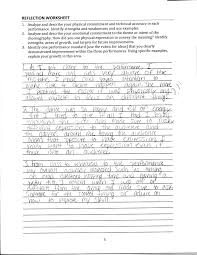 That's where a reflection paper comes in. Dance Performance Self Evaluation Maeia Michigan Arts Education Instruction Assessment