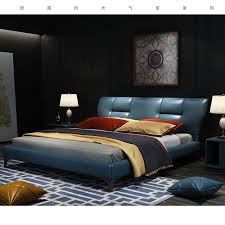 المصنع مباشرة الجلود السرير طبقة علوية جلد البقر ماستر نوم سرير متعدد الوظائف سرير مزدوج 1 8 متر الصلبة السرير Leather Bag