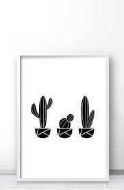 Artwork Black And White Wall Art Printable Instant Download Printable Art Cactus Wall Art Printable Etsy Cactus Wall Art Modern Art Printables Printable Art