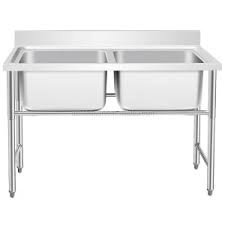 Kitchen definition, a room or place equipped for cooking. Restaurant Kitchen Commercial Stainless Steel Double Bowl Wash Basin Sink Table For Hotel Aseembly Hand Sink Table In Stock From China Tradewheel Com