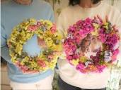Aichi/Nagoya size options available] Bright wreath made from dried ...
