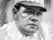 Babe Ruth Drawing by Viola El