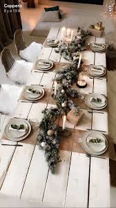 Christmas Decorations Scandinavian Christmas Decorations Christmas Dining Table Christmas Table Settings