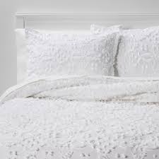 1 bed cover, 2 pillow cover. Clipped Chenille Comforter Sham Set Threshold Target