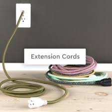 Braided extension cord with flat plug, brown. 12 Extension Cords Ideas Color Extensions Extension Cord Extensions