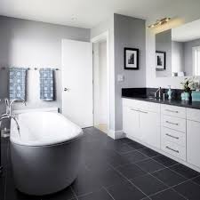 Gray Walls Design Ideas Pictures Remodel And Decor Black Bathroom Floor Dark Gray Bathroom Gray And White Bathroom