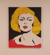 Tried to do a pop art portrait of Marilyn Monroe ❤ This is the outcome.