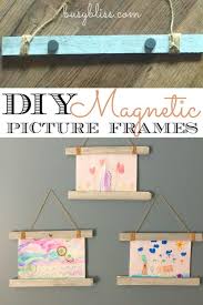 Diy Magnetic Picture Frame Busy Bliss Homemade Picture Frames Picture Frame Crafts Magnetic Picture Frames