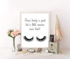 Makeup Quotes Makeup Wall Decor Makeup Decor Makeup Canvas Makeup Poster Bathroom Wall Art Eye Bathroom Wall Decor Art Makeup Wall Art Wall Decor Quotes