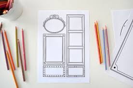 Printable pictures for photo frames. Picture Frame Drawing Prompts Free Printable Picklebums