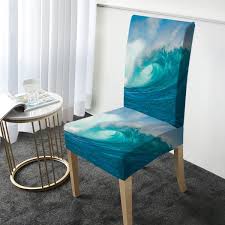 Maybe you would like to learn more about one of these? Dining Chair Cover Ocean Wave By Coastal Passion
