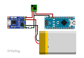 Two cells wired in series, and two more wired into. Bike Pixels
