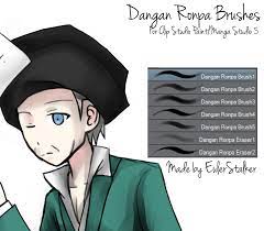 Dangan Ronpa Brushes For Csp Ms5 By Serket Xxi Csp Brushes Clip Studio Paint Brush