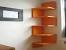 Floating White Corner Shelf