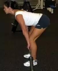 The romanian deadlift allows flexing of the knees during the down phase (descent) and extension of them during the up phase (ascent). What Is The Difference Between A Stiff Leg Deadlift And A Romanian Deadlift Quora