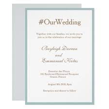Millennial Modern Hashtag Mint Gold White Wedding Invitation Zazzle Com White Wedding Invitations Wedding Hashtag Cards Wedding Invitations