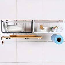 Compare prices on popular products in home storage. Amazon Com 2 Pcs Under Shelf Basket Shelves Wire Basket Hanging Basket Under Shelves Storage Rack For Kitchen Pantry Desk Bookshelf Cupboard Kitchen Dining