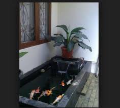 Jika tidak ada ruang yang cukup di luar rumah, anda juga bisa membangun kolam ikan hias dengan konsep minimalis di dalam ruangan, yang tentunya akan membuat suasana rumah. Contoh 49 Gambar Kolam Ikan Hias Minimalis Terbaik
