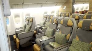 Alitalia B777 New Cabin Seats 2016