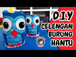 Diy Celengan Kreasi Celengan Burung Hantu Dari Kain Flanel Youtube Celengan Kain Flanel Kain