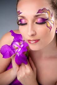 105 Beautiful Girl Holding Purple Iris Stock Photos