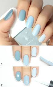 This is an easy version of ombre nails using dotting tools and colours in different density of shades of blue. 10 Perfect Nail Designs To Wear In The Office