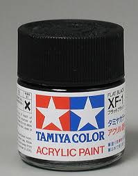 Tamiya Acrylic Xf 1 Flat Black 3 4 Oz