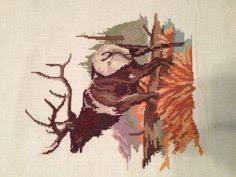 I think winter is the perfect time for doing needlework. 14 Cross Stitch Elk Ideas Cross Stitch Stitch Cross Stitch Patterns