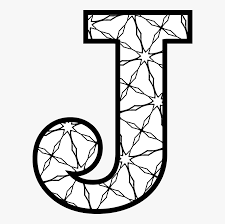 After that, you can draw a line following the dots. Free Printable Alphabet Letters With Pattern To Color Color In Letter J Free Transparent Clipart Clipartkey