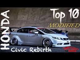 Maybe you would like to learn more about one of these? Top 10 Honda Civic Rebirth Modified 9th Generation 2012 2015 M Bros Youtube