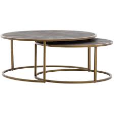 Shagreen Nesting Coffee Table Brass Round Nesting Coffee Tables Nesting Coffee Tables Coffee Table