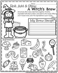 1st Grade Math And Literacy Printables October Halloween Math Activities First Grade Worksheets Halloween Worksheets