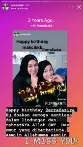 Tidak tahu apakah cerita sebenar berikut adalah pendedahan awal oleh datin seri umie aida tentang isu pengkhianatan ini. I Miss You Ini Dedikasi Datin Seri Umie Aida Sempena Birthday Erra Fazira Doa Moga Sentiasa Berada Dalam Rahmatnya Media Hiburan