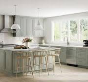 Green Shaker Kitchen Cabinets- Lily Ann Cabinets