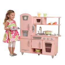 kidkraft pink vintage kitchen playset