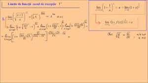 Maybe you would like to learn more about one of these? Limite De Functii Cazul De Exceptie 1 La Infinit
