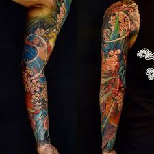 Tattoo.com was founded in 1998 by a group of friends united by their shared passion for ink. Chronic Ink Tristen Zhang Asian Tattoo Phoenix Full Sleeve Cover Up Completed Color Tattoo Tattoos Traditional Tattoo