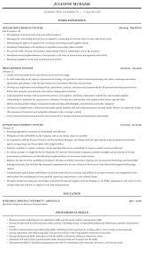 We offer you a large number of cv templates to download for free in word format. Procurement Officer Resume Sample Mintresume