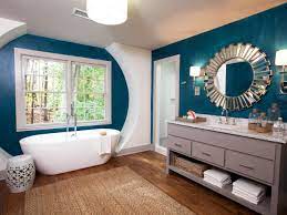 Whether you're painting a ancestors ablution aggregate by adults and… 5 Fresh Bathroom Colors To Try In 2017 Hgtv S Decorating Design Blog Hgtv