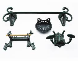 Art Deco Bathroom Accessories Bath Towel Bar Tp Holder Soap Dish And Hook Set In 2020 Art Deco Bathroom Bathroom Accessories Towel Bar