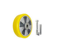 Aluminium-Polyurethan-Räder Ø 180 mm mit Montage-Set
