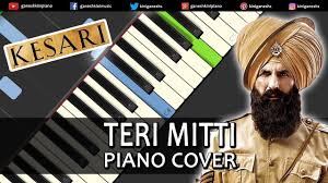 Teri Mitti Song Kesari Piano Cover Chords Instrumental By Ganesh Kini Youtube