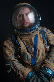 Woman In Russian Suit Space Suit Space Fashion Female Robot