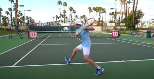 I envision and attempt to 'rotate from the ground up' with my stroke. Atp One Handed Backhand Slow Motion Top Tennis Training