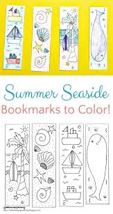 Breezy Summer Seaside Bookmark Coloring Page Coloring Bookmarks Bookmarks Kids Coloring Bookmarks Free