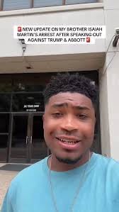 TEXAS: congressional candidate @isaiahrmartin is still in jail