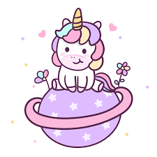 Cute Unicorn Cartoon On Pastel Star With Little Heart Fairytale Little Pony For Nursery De Unicorn Wallpaper Cute Cute Animal Drawings Kawaii Unicorn Wallpaper